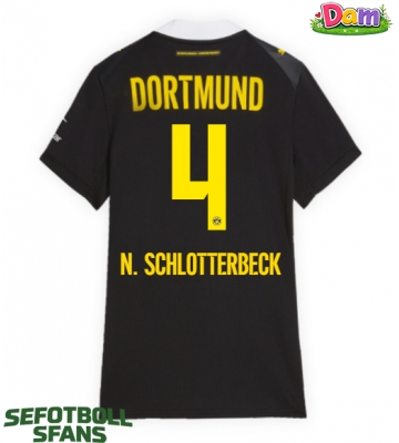 Borussia Dortmund Nico Schlotterbeck #4 Bortatröja Kvinnor 2026-27 Kortärmad